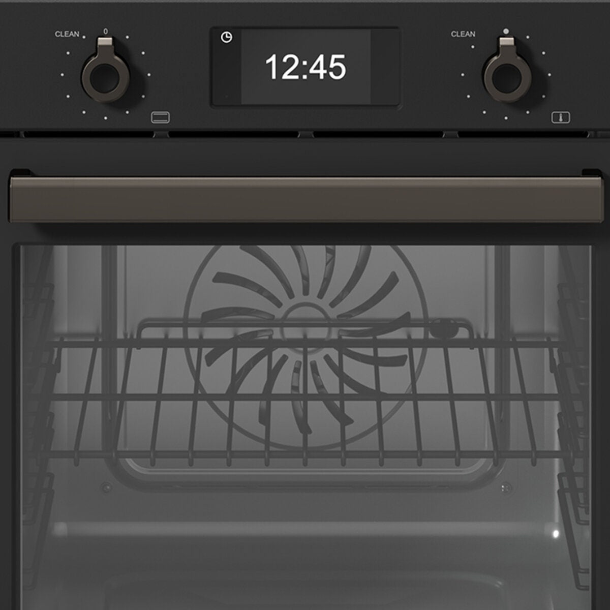 Bertazzoni 60cm Carbonio Professional Pyrolytic Oven - 76L Cavity - Quadruple-Glazed Door - F6011PROPTN-23