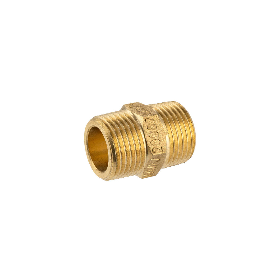 Brasshards 10mm Lead Free Brass Threaded Hexagon Nipple