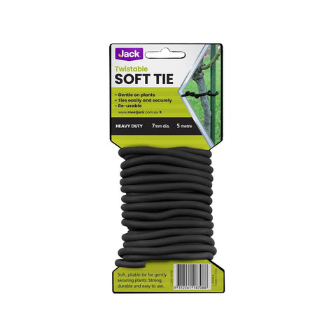 Jack Black Soft Plant Tie - 7mm x 5m - PVC Coated - Gentle Secure Use - SuperSaverAU - view 1