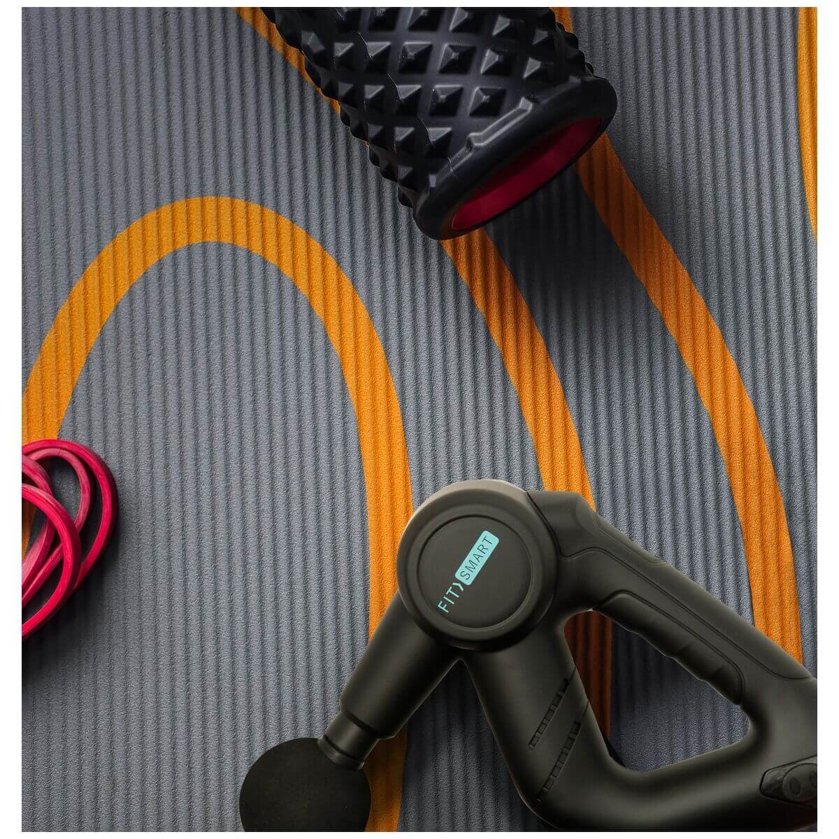 Fitsmart Pro Massage Therapy Device - Deep Tissue Vibration, Three Speed Levels, Five Massage Heads - 10002662