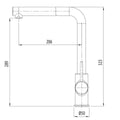 Oliveri Venice pull out right angle mixer tap - Brushed Nickel - WELS 5 star - VE570FBN-P