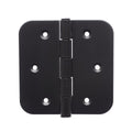 Zenith 100mm Matte Black Gate Radius Hinge 2 Pack - Medium-Duty Steel - SuperSaverAU - view 2