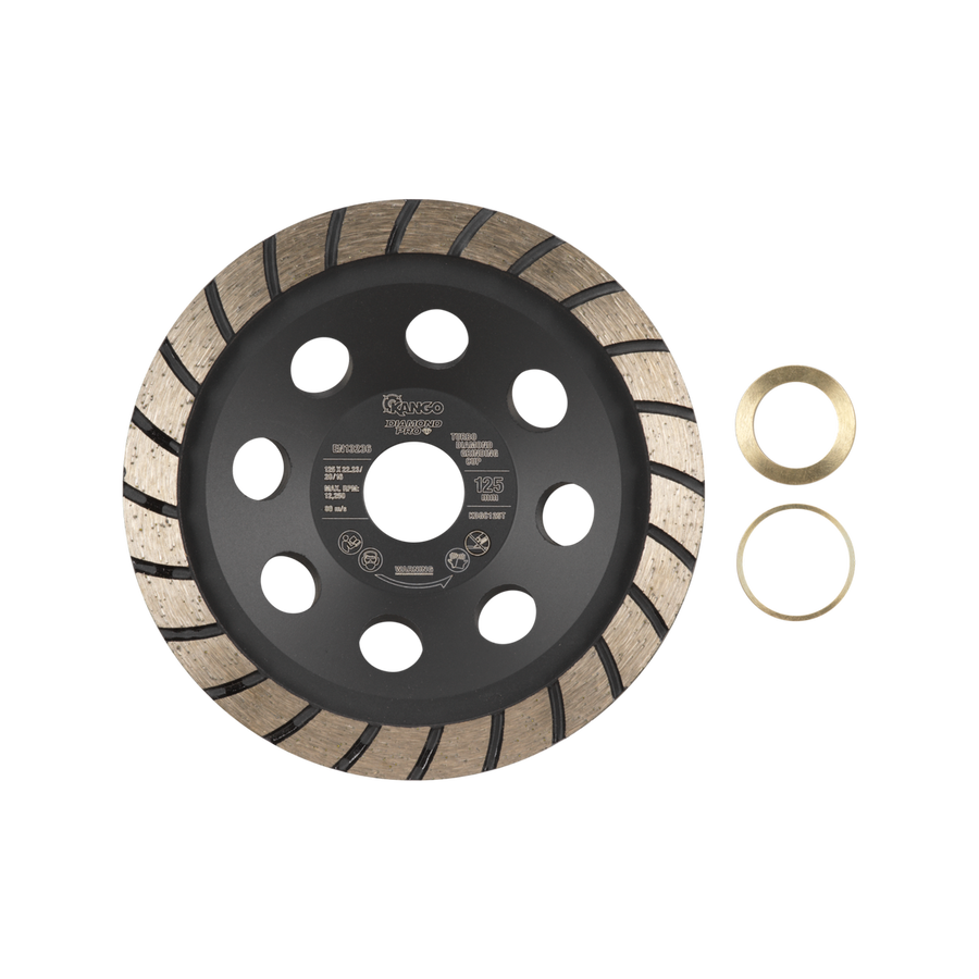 Kango Turbo Diamond Grinding Cup - 125mm - Efficient for Concrete & Granite - SuperSaverAU - view 1