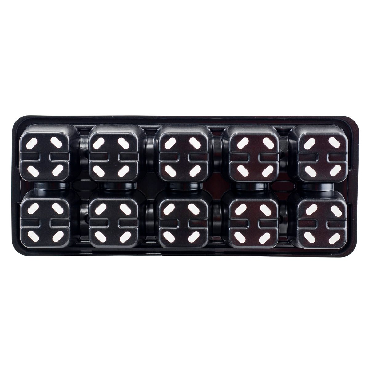 Garden Basics 10 Cell Seedling Tray 3 Pack - 140mm x 70mm x 345mm - Durable Reusable - SuperSaverAU - view 3