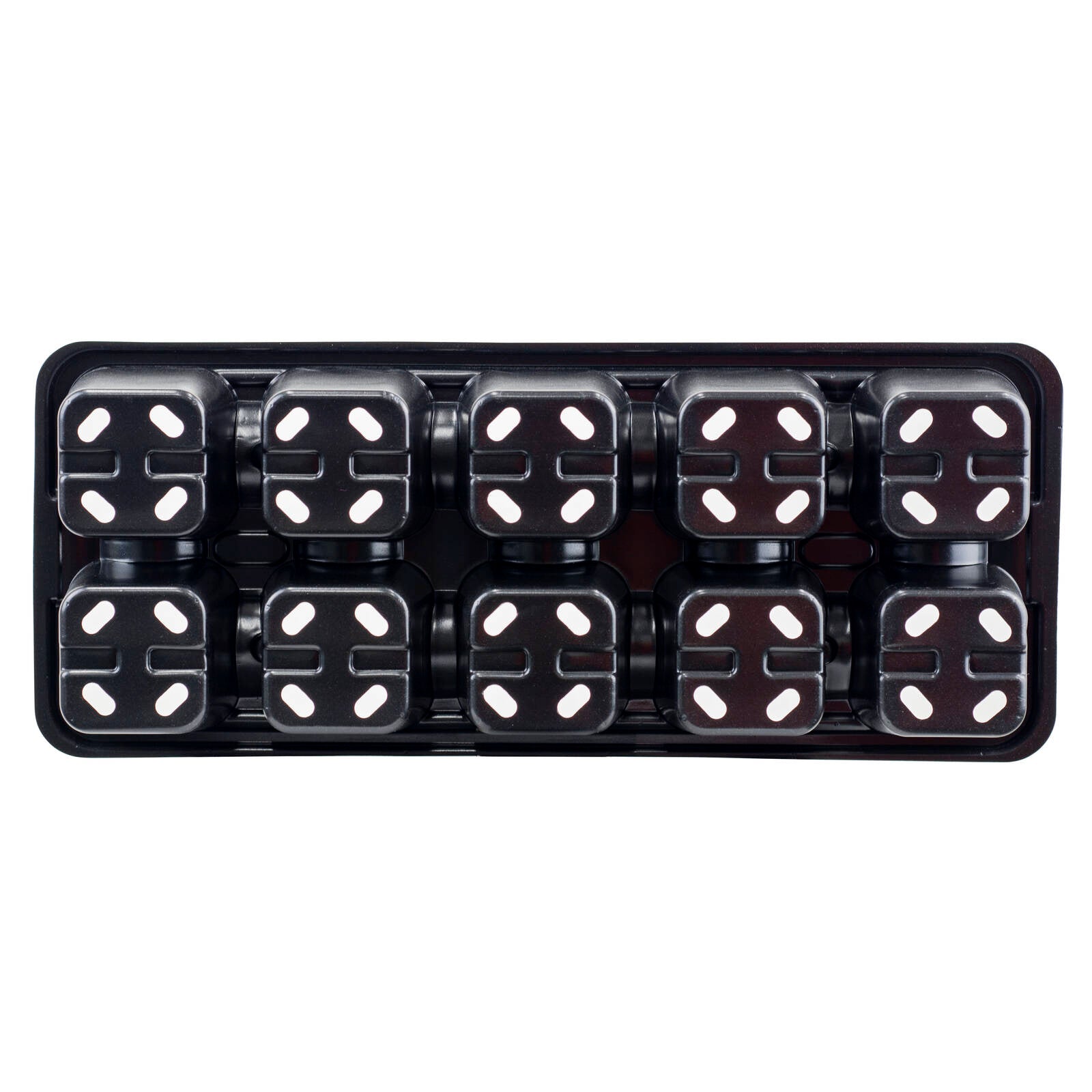Garden Basics 10 Cell Seedling Tray - 3 Pack, Reusable Propagation Trays