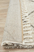 Rug Culture Saffron medium natural rug 230x160cm - power loomed polypropylene, 40mm pile - SAF22NAT230X160