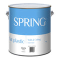 Spring Interior Acrylic Flat Paint 4L White, Splatter Resistant Water-Based