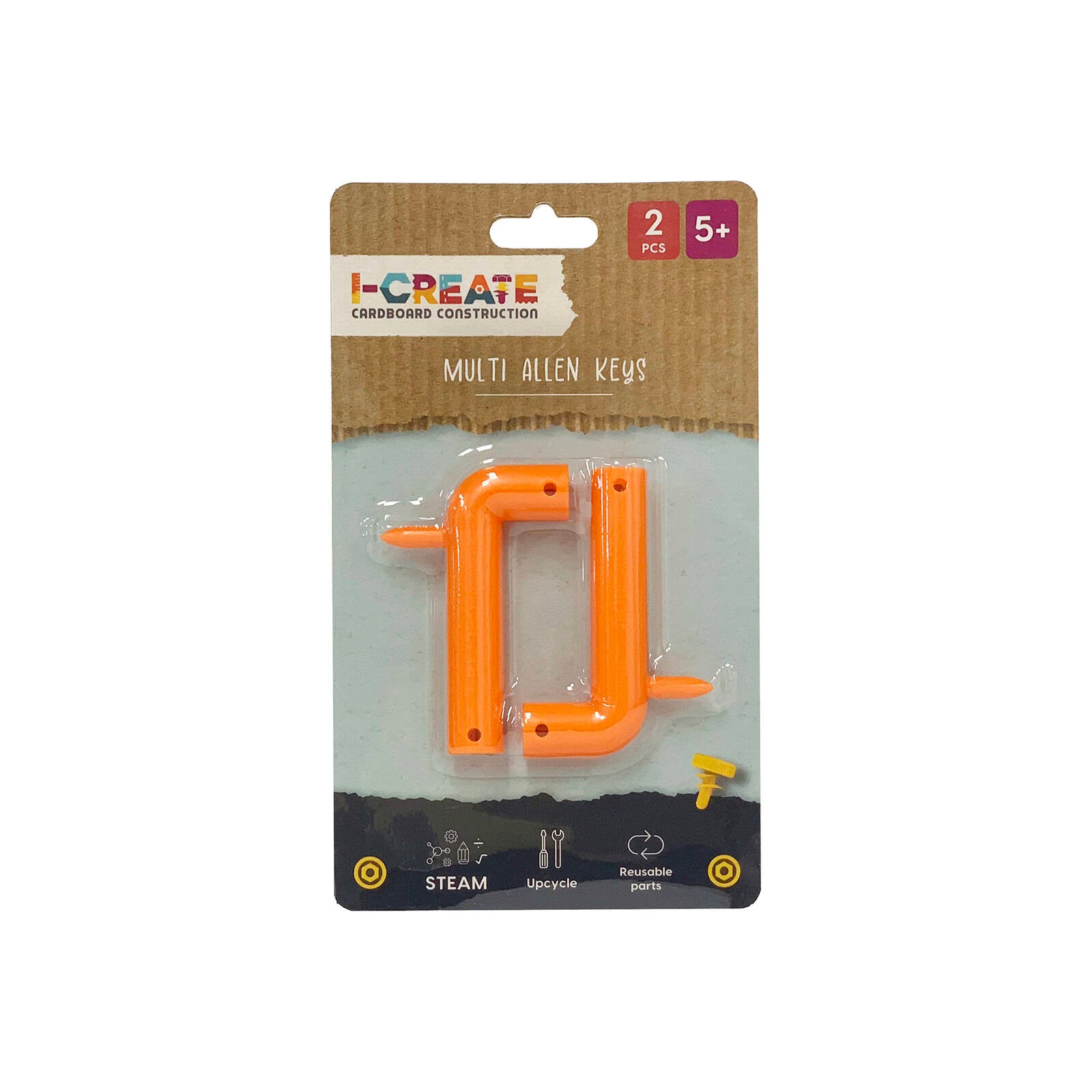I-Create Multi Allen Key Tool, 2 Piece Orange