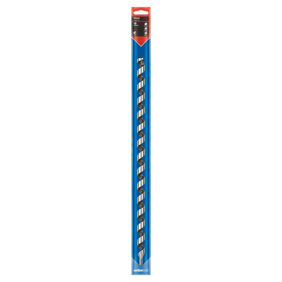 Sutton Tools Long Auger Bit 500 x 18mm Steel Fast Drilling - SuperSaverAU - view 1