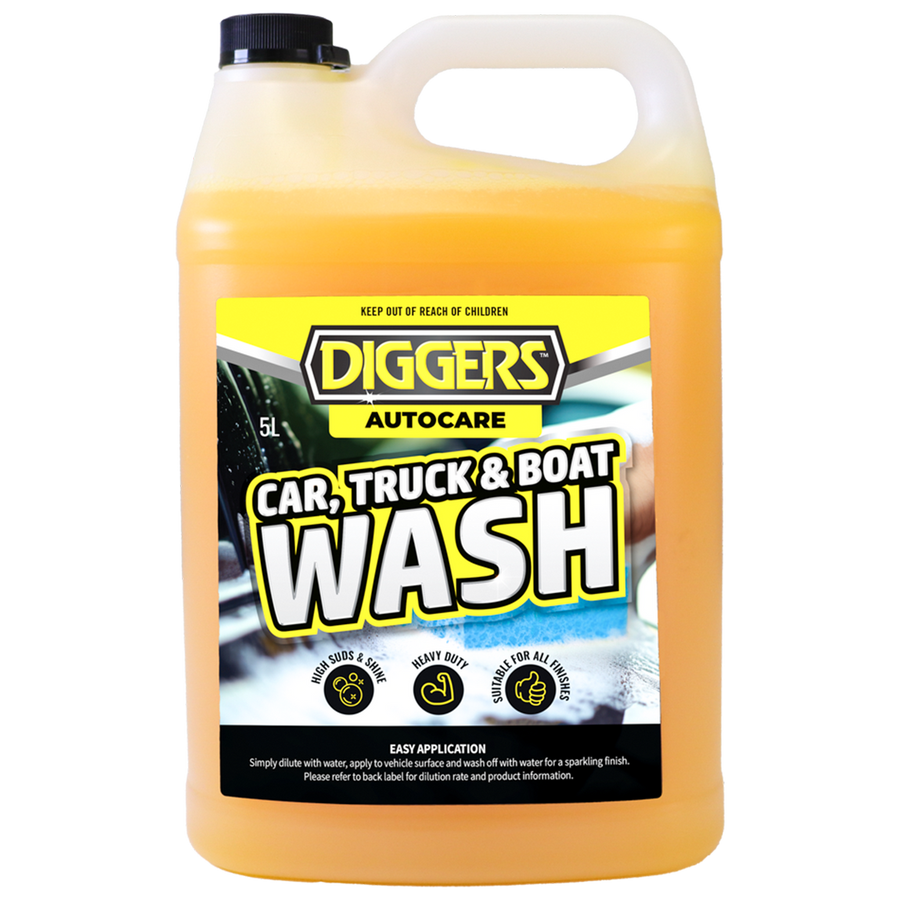 Diggers Car Truck Boat Wash - 5L Heavy-Duty Concentrate - High-Shine Finish - SuperSaverAU - view 1