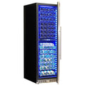 Schmick Upright Dual Zone Glass Door Wine Refrigerator - Stainless Steel - Front Venting - BD425D