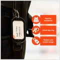 Taskmaster Extra Large Key Tags 2 Pack - 95 x 56mm - Black - Durable Identification - SuperSaverAU - view 3