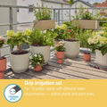 Gardena Micro Irrigation Balcony Set - 15 Plants - 20m Supply Pipe - Black - Water-Saving Drip System - SuperSaverAU - view 3