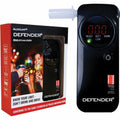 Alcolimit Defender Personal Breathalyser - AS3547 Certified, Platinum Fuel Cell Sensor, Black - ALCO-080