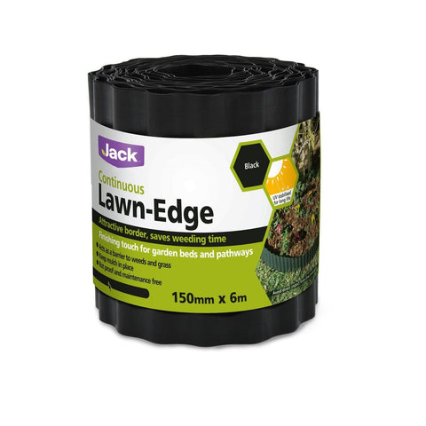 Jack Continuous Lawn Edge - 150mm x 6m - Plastic - Weed Barrier - SuperSaverAU - view 1