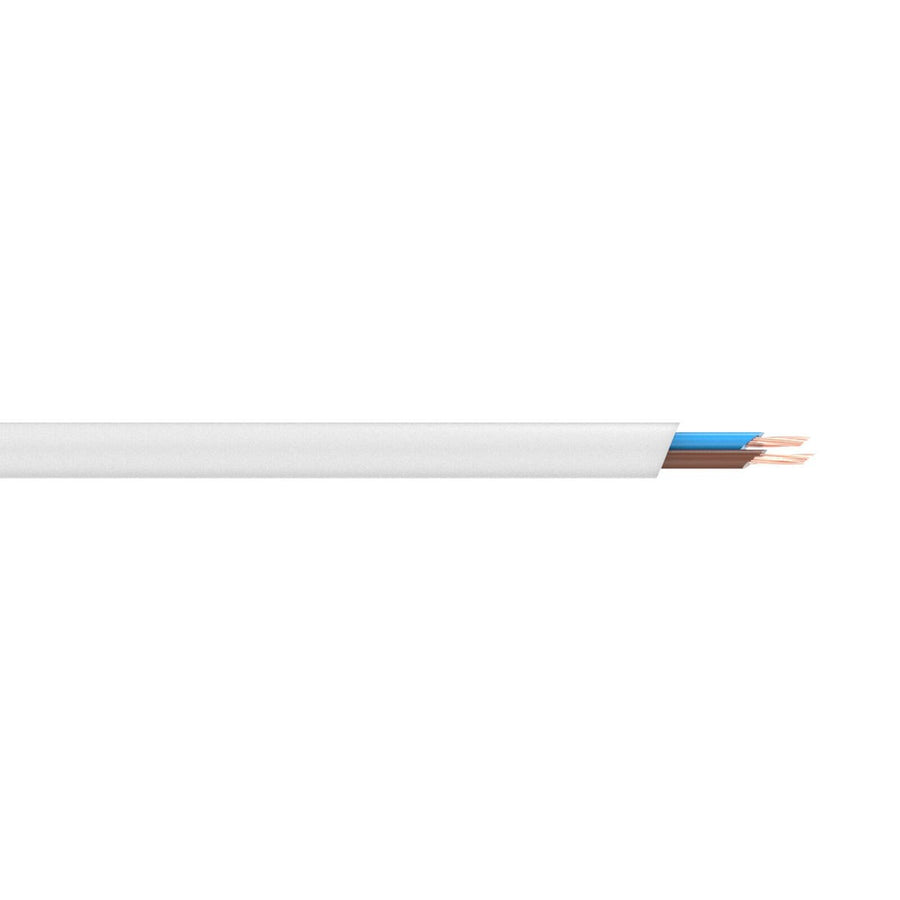 Deta 2 Core Cable - 5m 0.75mm - White - Flexible for Lighting & Tools - SuperSaverAU - view 1
