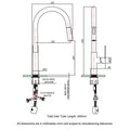 Mondella Rococo Pull Down Sink Mixer - 145mm x 435mm - Brushed Brass - Lead-Free - SuperSaverAU - view 3