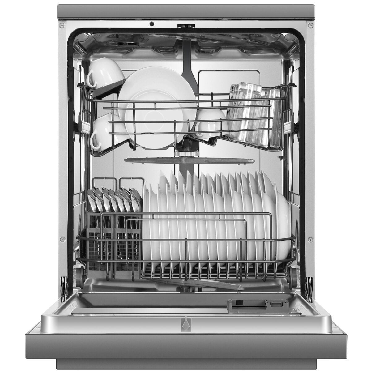 Haier 60cm Freestanding Dishwasher - 15 Place Settings - Black - Wi-Fi Control - ThermoDry - HDW15F2B1