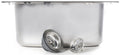 Oliveri 45L single bowl topmount laundry tub - 304 grade 18/10 stainless steel, no tap hole - TI45