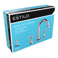 Estilo Chrome Brass Basin Set - 116mm Spout Reach, 9L/Min, WELS 3 Star
