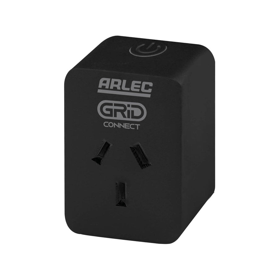 Arlec Grid Connect Black Smart Plug In Socket With Energy Meter - SuperSaverAU - view 1