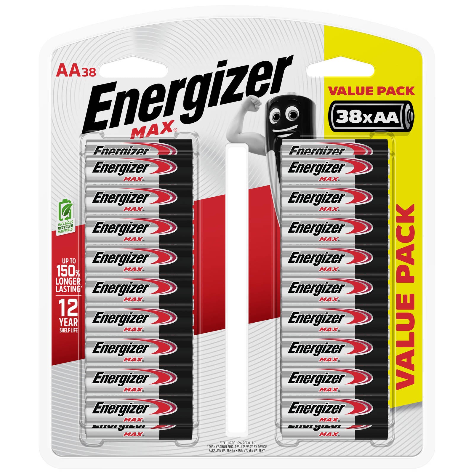 Energizer Max AA Alkaline Batteries - 38 Pack
