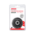 Josco 65mm Twist Knot Steel Wire Cup Brush for Angle Grinders