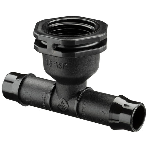 Pope 13 x 15mm Female Threaded Tee, Polypropylene, Micro Irrigation