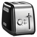 KitchenAid Classic 2 Slice Toaster - Onyx Black, 5 Shade Settings, All Metal Construction - 5KMT2115AOB