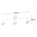 Verve Design Gabriella White DIY 3 Head Adjustable GU10 Spotlight - Hardwired Indoor (SL2211WH)