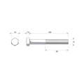 Zenith Hot Dip Galvanised Hex Head Bolts M12 x 100mm 12 Pack - SuperSaverAU - view 4