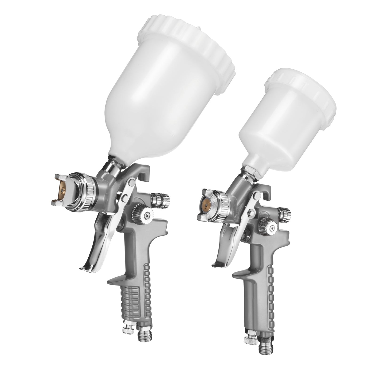 Ozito 3 Piece Gravity Feed Air Spray Gun Kit ASG-GFK, Metal, with Touch-Up Gun and Regulator