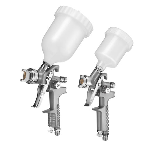 Ozito 3 Piece Gravity Feed Air Spray Gun Kit ASG-GFK, Metal, with Touch-Up Gun and Regulator