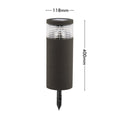 Arlec Sandor Solar Bollard Light Grey Render Sandstone Finish LVS645GY