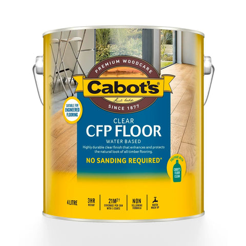Cabot CFP Floor Coating - 4L - Water Based - Clear Finish - SuperSaverAU - view 1