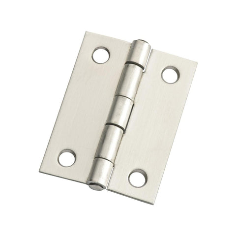 Lane Satin Stainless Steel Fixed Pin Butt Hinge 50 x 40 x 1.2mm 2 Pack - SuperSaverAU - view 1
