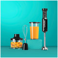 NutriBullet Immersion Blender Deluxe Set - 800W, Chopper and Whisk Attachments, 900ml Cup - NBI07110