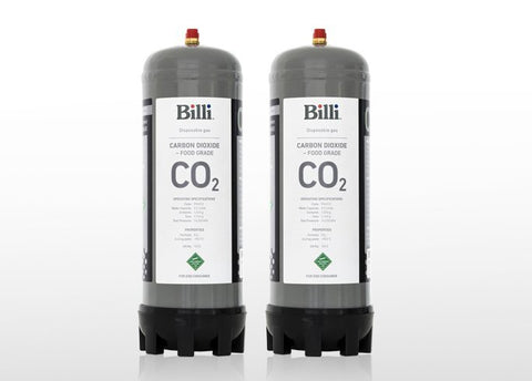 Billi 2 Pack Sparkling CO2 Cylinder - Aluminium - Suits All Current Billi Sparkling Models - 996912