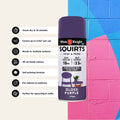 White Knight Squirts Purple Gloss Spray Paint 310g - Solvent-Based Paint & Primer, UV Resistant