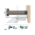 Adoored 85mm Brushed Copper Door Stop - Stylish Design - Wall Protection - SuperSaverAU - view 2
