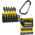 Kango 10 Piece Impact Driver Bit Set - 50mm - HyperTorque - Bit Holder - SuperSaverAU - view 1