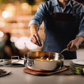 Tramontina Grano 30cm 5.6L Stainless Steel Saute Pan - Tri-Ply Clad - Induction Compatible - 62140300