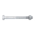 Zenith M10 x 100mm Hot Dip Galvanised Hex Head Bolts & Nuts - 25 Pack