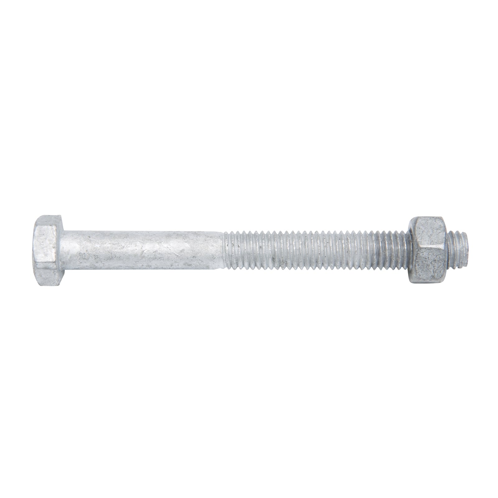 Zenith M10 x 100mm Hot Dip Galvanised Hex Head Bolts & Nuts - 25 Pack