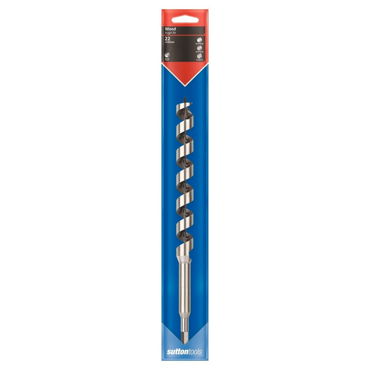 Sutton Tools Medium Auger Bit 330 x 22mm Steel Fast Drilling - SuperSaverAU - view 1