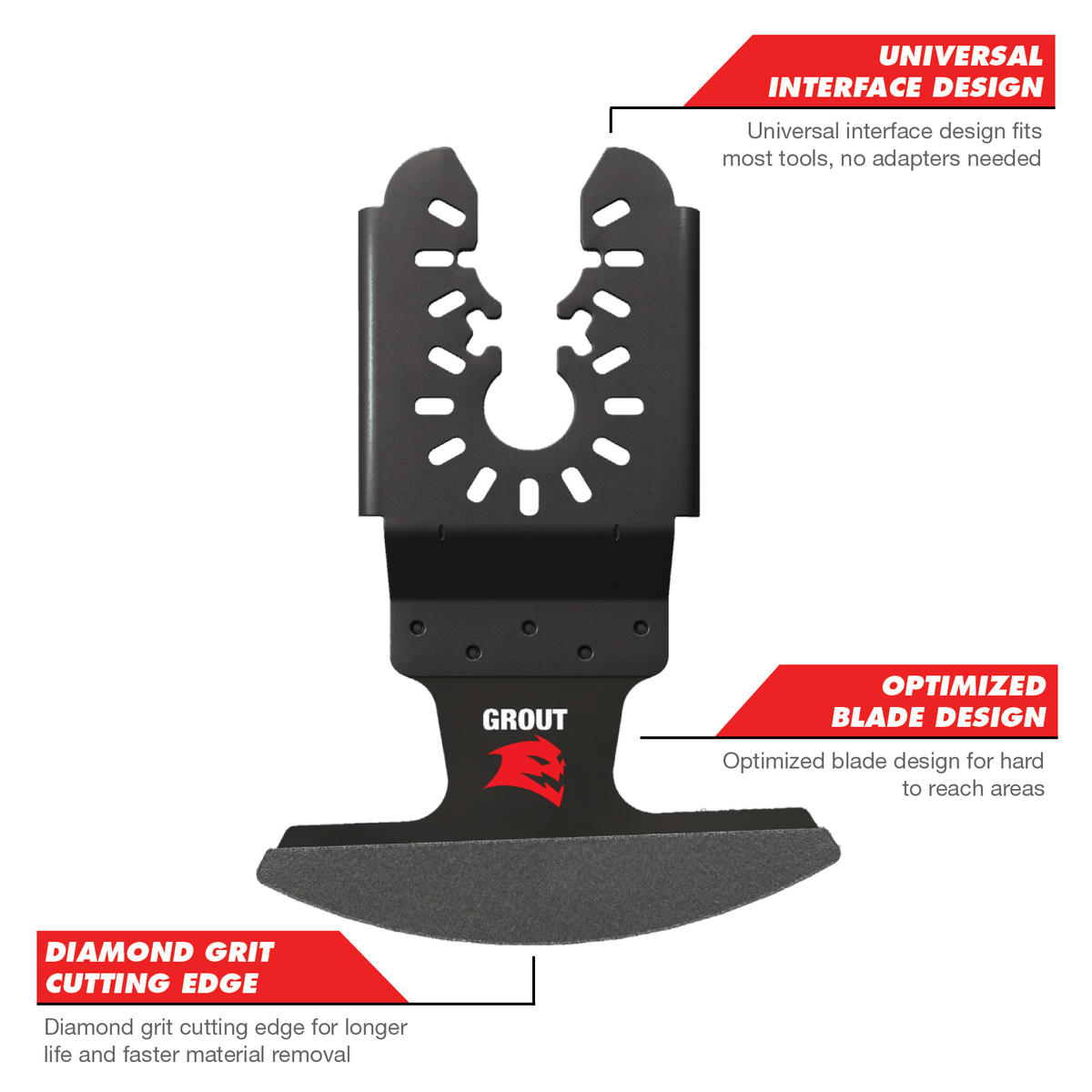 Diablo 70mm Diamond Grit Multi Tool Blade for Grout - Universal Fit - Durable - SuperSaverAU - view 3