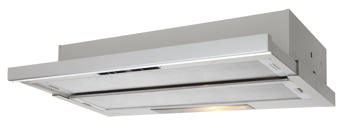 Artusi 90cm Slideout Rangehood - 350m³/h, 3 Fan Speeds - Stainless Steel, Front Recirculating - ASO901RX