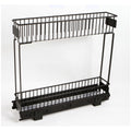 L.T. Williams 2-Tier Gliding Baskets 100/100 - Black PC Steel - Base Mounted - 9715