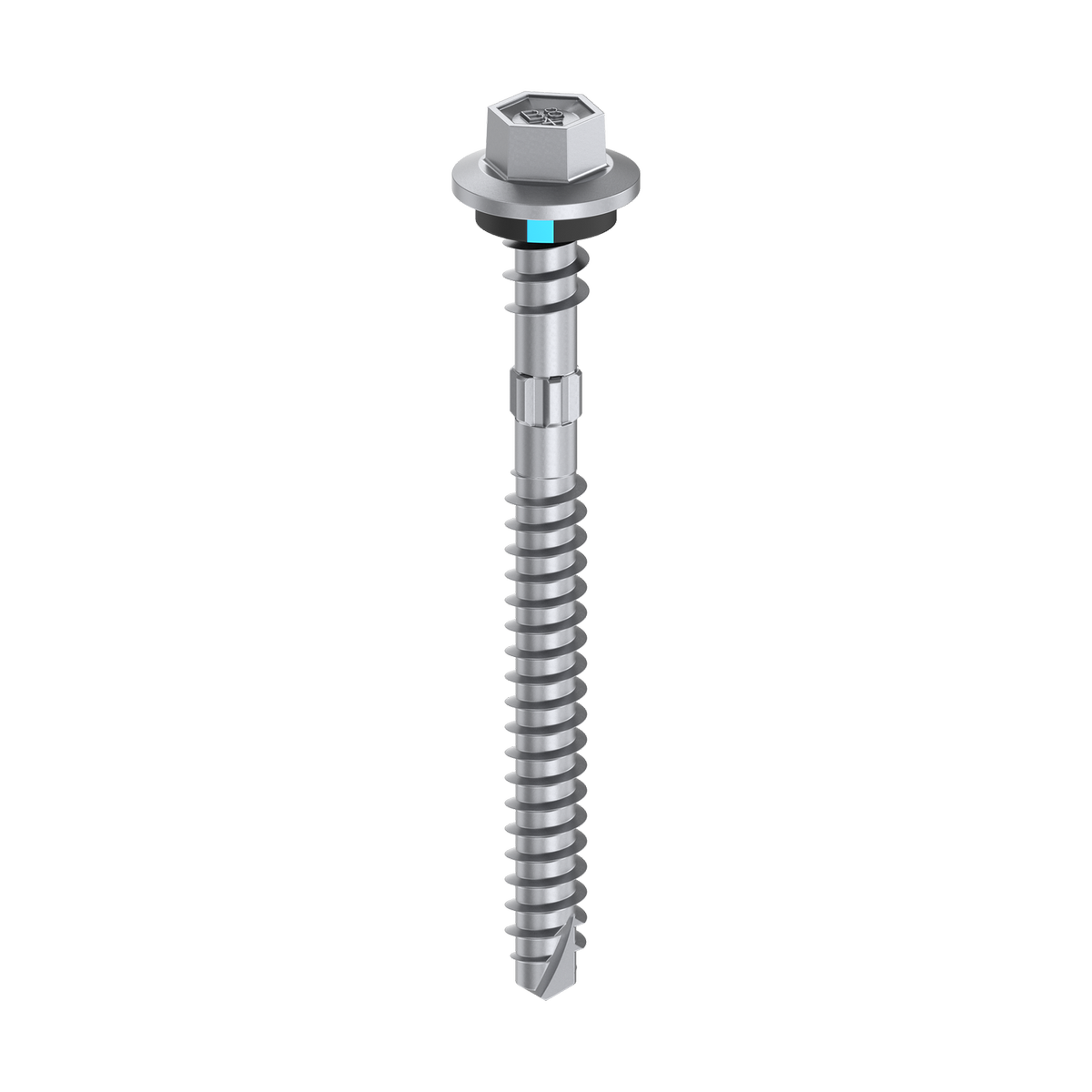 Bremick Vortex Plus Roofing Screw 6.2 x 65mm Hex B8 - Box of 500 - Vortex Point - Watertight Seal - SuperSaverAU - view 3
