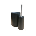 Barelli Matte Black Plastic Toilet Brush & Holder